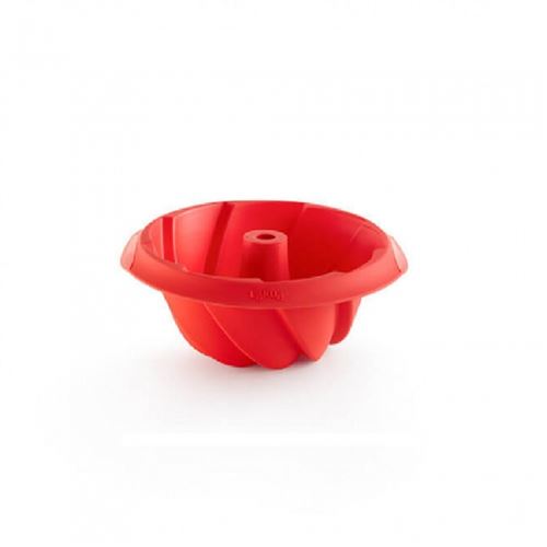 Moule à kougelhopf rouge en silicone - Lékué - Rouge - Silicone