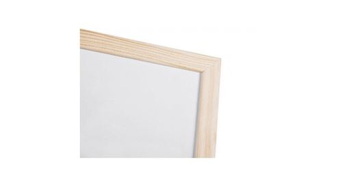 Bi-office bi-office tableau blanc, cadre en bois, (l)600 x (h)400 mm noir
