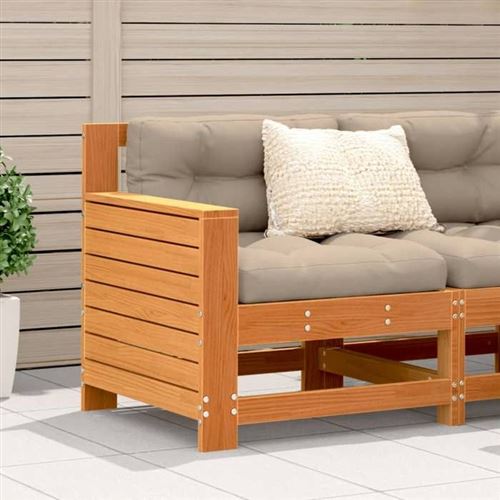 Divano Senza Braccioli Giardino Marrone Cera 69x62x70,5 Cm Pino - Vidaxl
