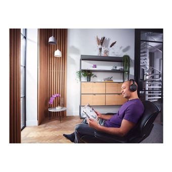 Philips TAH6206BK - Écouteurs avec micro - circum-aural - Bluetooth - sans fil, filaire - isolation acoustique - noir