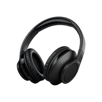 Philips TAH6206BK - Écouteurs avec micro - circum-aural - Bluetooth - sans fil, filaire - isolation acoustique - noir