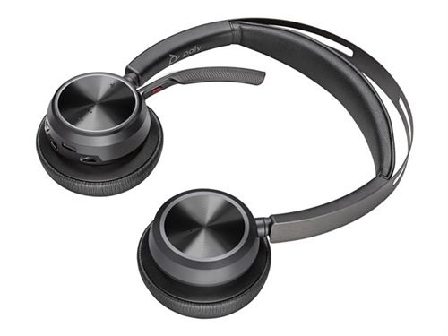 Poly Voyager 6200 - Micro-Casque - Embout Auriculaire - Montage Sur L'Oreille - Bluetooth - Sans Fil, Filaire - Suppresseur De Bruit Actif - Usb-C - Noir - Certifié Pour Microsoft Teams