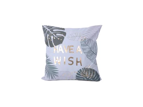 Coussin WISH - 100% polyester - 40x40 cm - Vert d'eau