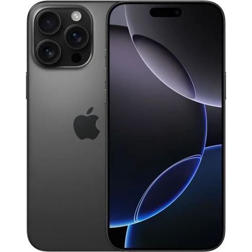 Apple iPhone 16 Pro Max 256Go Noir Reconditionné avec Batterie neuve État correct - N/A reconditionné disponible sur Fnac