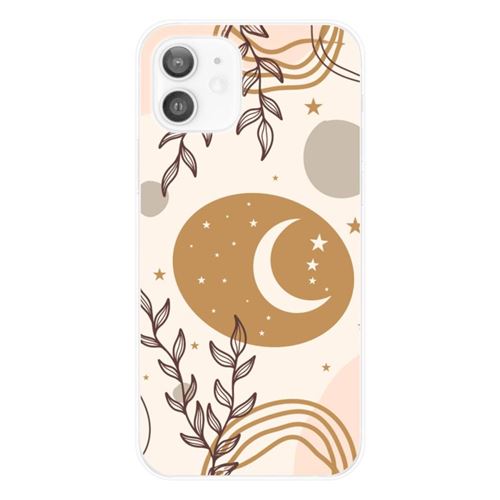 Coque en silicone imprimée compatible Apple iPhone 12 Lunaison