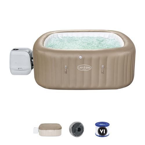 Spa Gonflable Bestway Lay-Z-Spa Palma HydroJet 5-7 Personnes Carré 201x201x80 cm