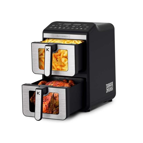 Kitchencook - Airflow 11 - Double Friteuse À Air Verticale 11L - 7 Programmes - Image 2