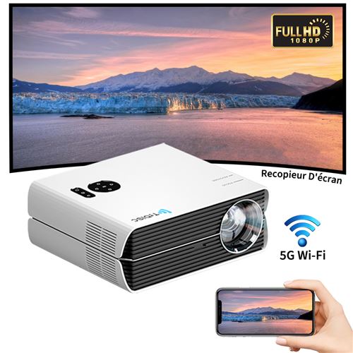 Vidéoprojecteur TROISC GAMMA WIFI 5G TROISC FULL HD 1080P 10000 Lumen Recopie L'écran 300 Max 4K 20000:1 Contraste