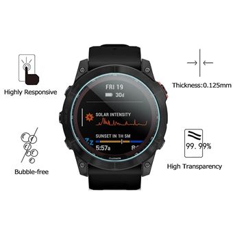 Protection Écran IDaPro Pour Garmin Fenix 7S/7S Solar - Verre Trempé 9H, Anti-Empreintes, Lot De 4