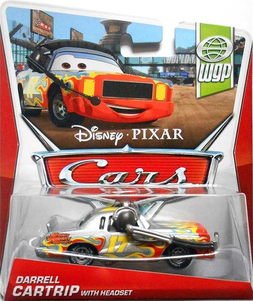 Mattel Disney Cars 2 Voiture Miniature Echelle 1:55 - darrell avec casque