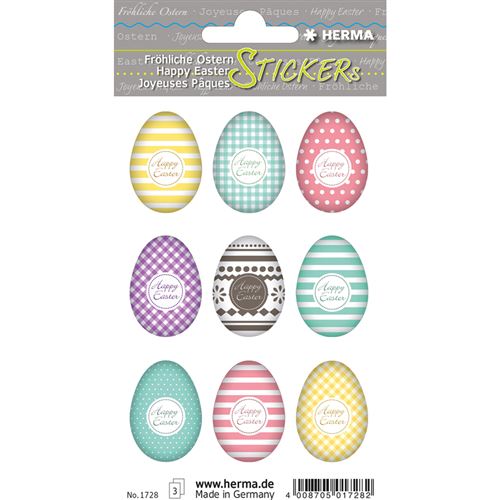 HERMA Sticker de Pâques TREND 'set d'oeufs colorés'