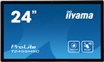 iiyama ProLite T2455MSC-B1 - Écran LED - 24" (23.8" visualisable) - écran tactile - 1920 x 1080 Full HD (1080p) - IPS - 400 cd/m² - 1000:1 - 5 ms - HDMI, DisplayPort, USB - haut-parleurs - noir mat