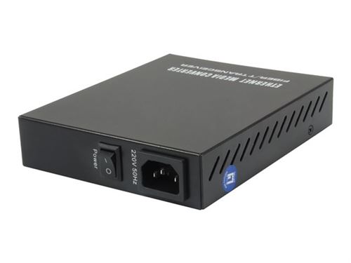 LevelOne GVM-1101 - Convertisseur de média à fibre optique - 100Mb LAN - 10Base-T, 100Base-TX, 1000Base-T, 1000Base-X - RJ-45 / SC multi-mode - jusqu'à 500 m - 850 nm