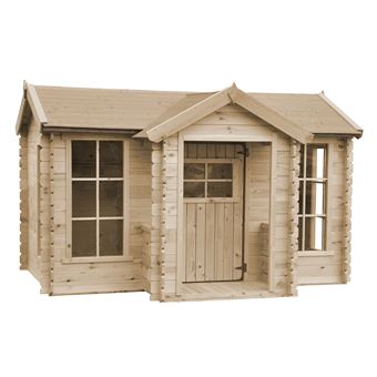 Maison en bois pour enfants 2.63m2 - 241x187xH151cm - TIMBELA M520 - 1