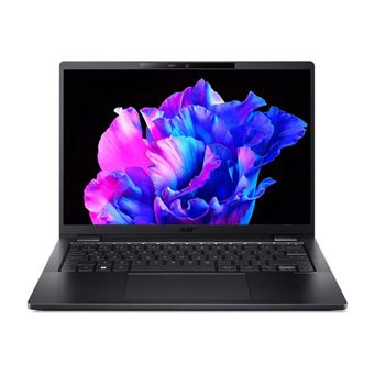 Acer TravelMate P6 14 TMP614-53T-TCO - Conception de charnière à 180 degrés - Intel Core i7 - 1355U / jusqu'à 5 GHz - Evo - Win 11 Pro - Carte graphique Intel Iris Xe - 32 Go RAM - 1.024 To SSD SED - 14" IPS écran tactile 1920 x 1200 - Wi-Fi 6E - noi