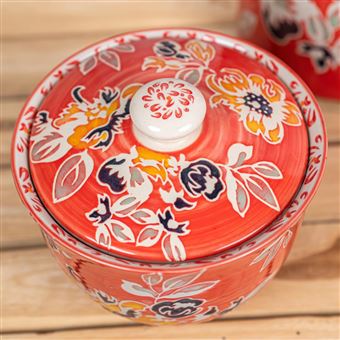 Saladier Bohémia En Grès Blanc 20 Cm - Marque Table Passion - Neuf Sous Emballage - Référence B220306