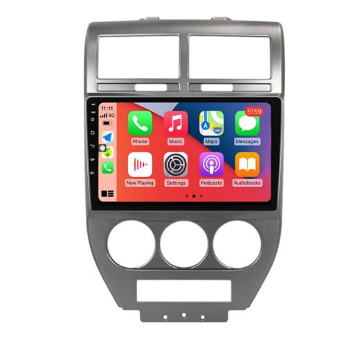 Autoradio Multimédia RoverOne Android 2Go RAM 32Go ROM GPS pour Jeep Compass 1 MK 2006 - 2010 CarPlay Android Auto