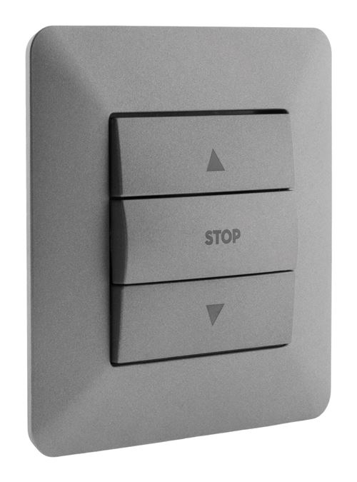Zenitech Artezo Interrupteur Volets - Titane - Image 2