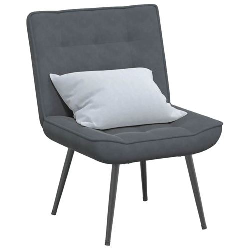 vidaXL - Chaise de bureau - Gris - H. 84 cm - Image 2