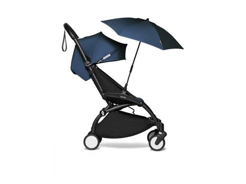 Babyzen - Poussette YOYO2 cadre noir 6+ ombrelle bleu marine