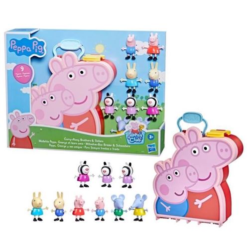 Peppa Pig Peppa's Adventures Mallette Peppa, George et leurs amis, jouet préscolaire