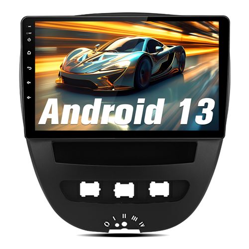 Autoradio Carplay pour Peugeot 107, Toyota Aygo, Citroën C1 (2005-2014), Android 13,Écran 10 Pouces,GPS,Carplay, Android Auto,Bluetooth, WiFi