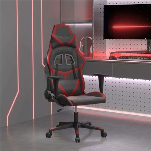 Vidaxl Noir/Rouge Chaise De Jeu - Et Bordeaux - Image 3