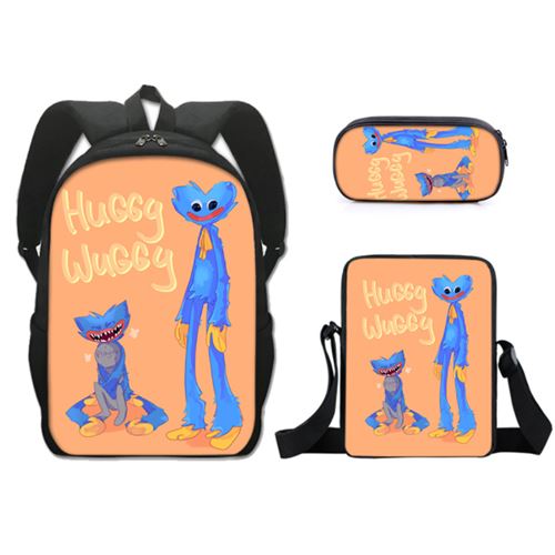 Set de 3 pièces Sacs à Dos Poppy Time Orange/Bleu 002