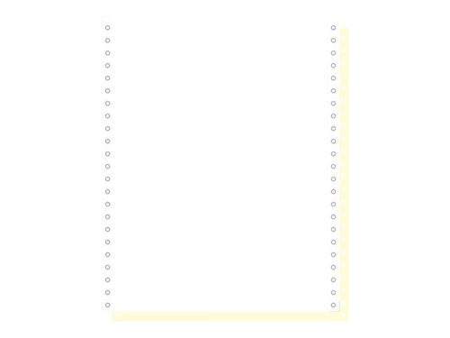 Exacompta - Micro-perforé - blanc, jaune - 29.6 cm x 6.1 m 1000 feuille(s) papier autocopiant en accordéon