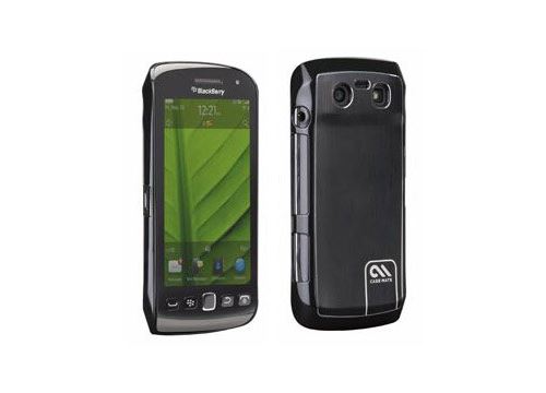 Case-Mate Barely There Brushed Aluminum - Étui pour téléphone portable - noir - pour BlackBerry Torch 9850, 9860