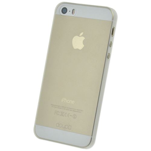 doupi UltraSlim Coque pour iPhone 5 5S SE, fin mat ultra mince et ultra léger Bumper Cover Housse de Protection, blanc