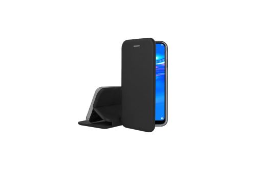 IBROZ Etui Folio Cover en Cuir noir pour Huawei Y7