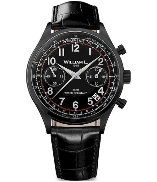 William L. Montre Homme WLIB01NRCN Automatiques, Chronographe Noir