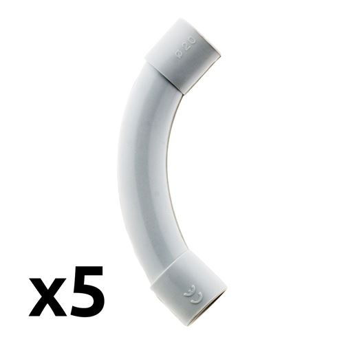5 courbes IRL Ø20mm Gris