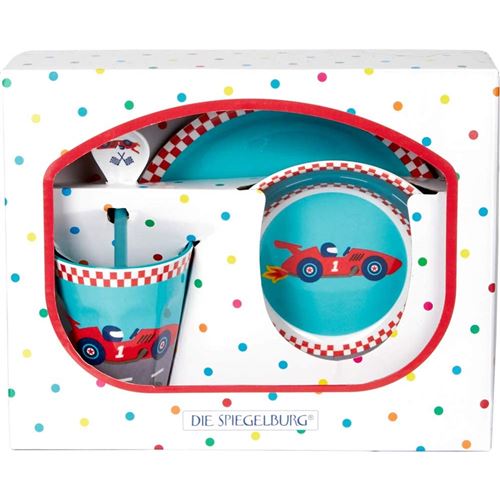 Coffret cadeau en mélamine Voiture de course (Quand je serai grand)