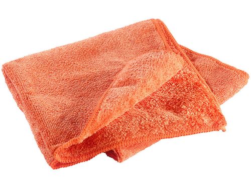 Serviette en microfibres double face 80 x 40 cm - Orange