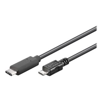 goobay - Câble USB - Micro-USB de type B (M) pour 24 pin USB-C (M) - USB 3.1 - 1 m - noir - 1