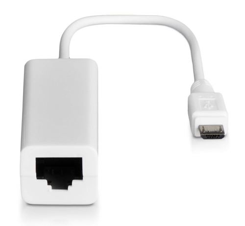 VSHOP ® Adaptateur Ethernet RJ45 Micro USB smartphone tablette tactile blanc