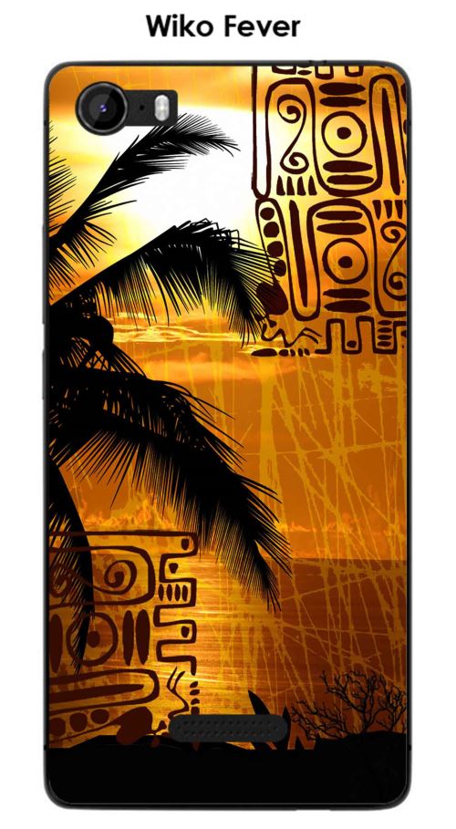 Coque Wiko Fever design palmier-tribal