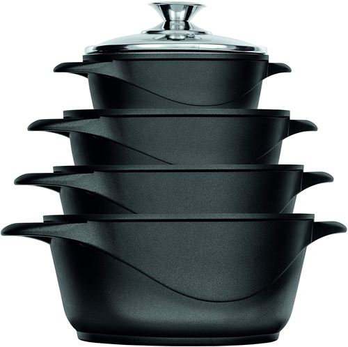 Smile MGK-12 Batterie de cuisine induction 8 pièces Negro