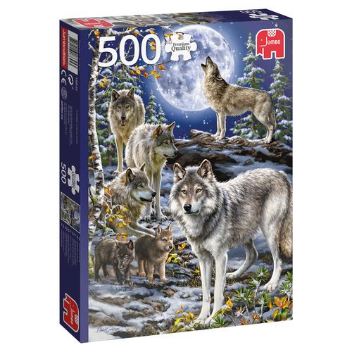 Jumbo puzzle loup paquet de 500 pièces