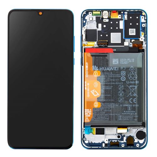 Bloc Complet pour Huawei P30 Lite Écran LCD Tactile Batterie 3340 Mah Huawei Bleu