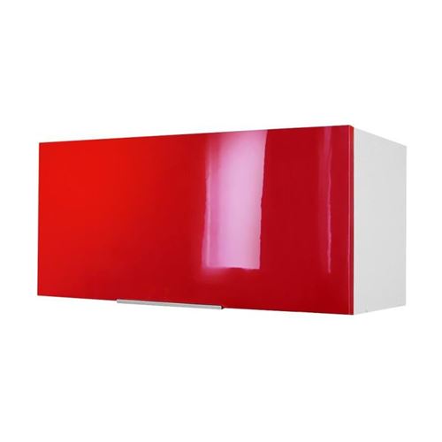 POP Caisson hotte 80 cm - Rouge Haute Brillance