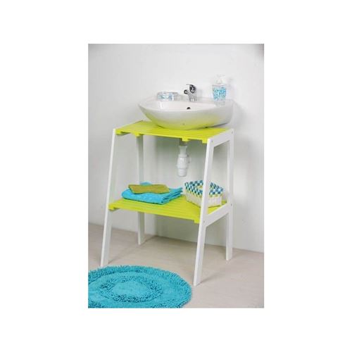 Meuble sous lavabo vert