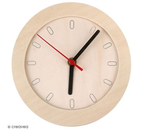 Horloge ronde à décorer - 15 cm