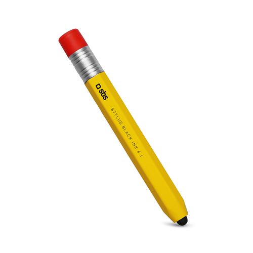 SBS Stylus Pen Crayon pour Tablette - Stylets (Noir, Jaune, Universel, Universel, Universel, Capacité, CE)