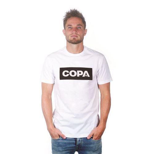 T-shirt Copa Football Box Logo XXL Blanc