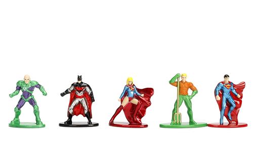 Jazwares NANOFIGS-DC Comics-Pack de 5 Figurines, 98665