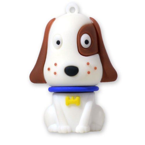 818-TEch No31400050016 clé USB (16 Go) chien animal de compagnie 3D blanc