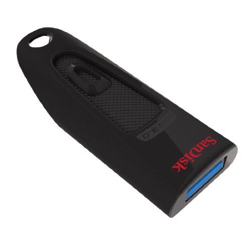 SanDisk 64GB Ultra USB Flash Drive USB 3.0 Up to 130 MB/s Read, Black, (Pack of 1)